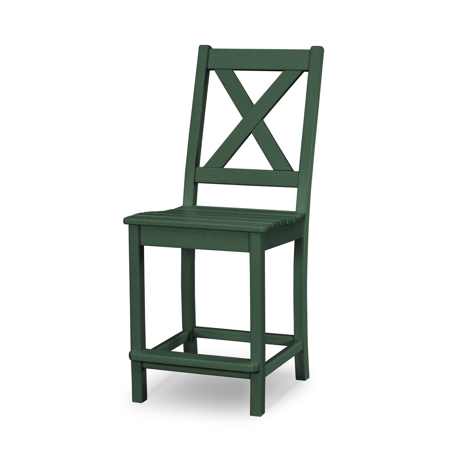 POLYWOOD Braxton Counter Side Chair — Green