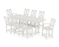 POLYWOOD Braxton 9-Piece Counter Set with Trestle Legs — Vintage White