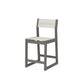 POLYWOOD EDGE Sling Counter Side Chair — Driftwood / Parchment Sling
