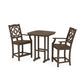 POLYWOOD Chinoiserie 3-Piece Counter Set — Kona