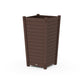 POLYWOOD Nautical Large Tapered Square Tall Planter Box — Mahogany