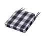 POLYWOOD Acadia Dining Side Seat Cushion — Buffalo Plaid Navy