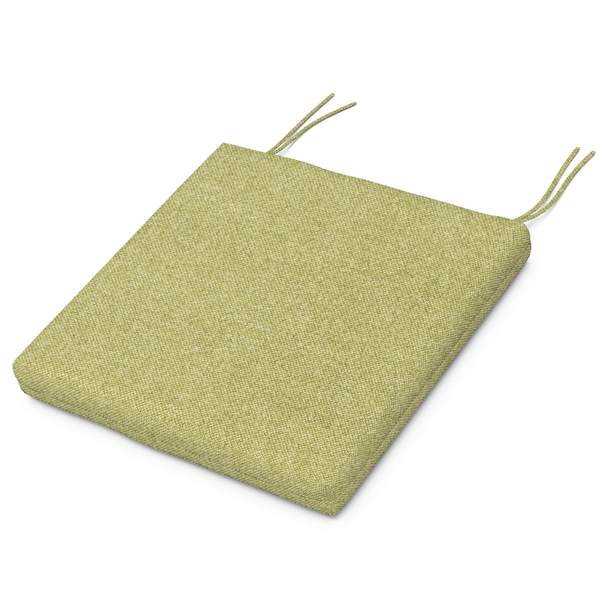 POLYWOOD Acadia Dining Side Seat Pad — Chartreuse Boucle
