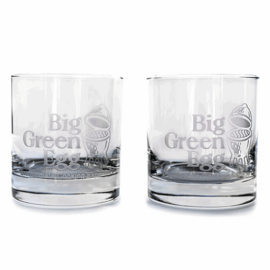 One 8 oz Etched Rocks Glass