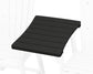 POLYWOOD 600 Series Straight Adirondack Dining Connecting Table — Black
