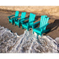 POLYWOOD Wave Collection 4-Piece Adirondack Chair Set FREE SHIPPING