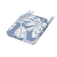 POLYWOOD Acadia Dining Side Seat Cushion — Leaf Sky Blue