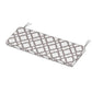 POLYWOOD Chinoiserie Bench Seat Cushion — Trellis Grey Mist