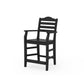 POLYWOOD Savannah Counter Arm Chair — Black