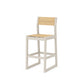 POLYWOOD EDGE Sling Bar Side Chair — Sand / Dupioni Apricot Sling