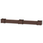 POLYWOOD 72" Country Living Straight Double Planter Storage Bench Set- Large — Mahogany
