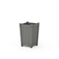 POLYWOOD Vineyard Tapered Square Short Planter Box — Slate Grey