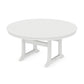 POLYWOOD Nautical Trestle 60" Round Dining Table — Vintage White