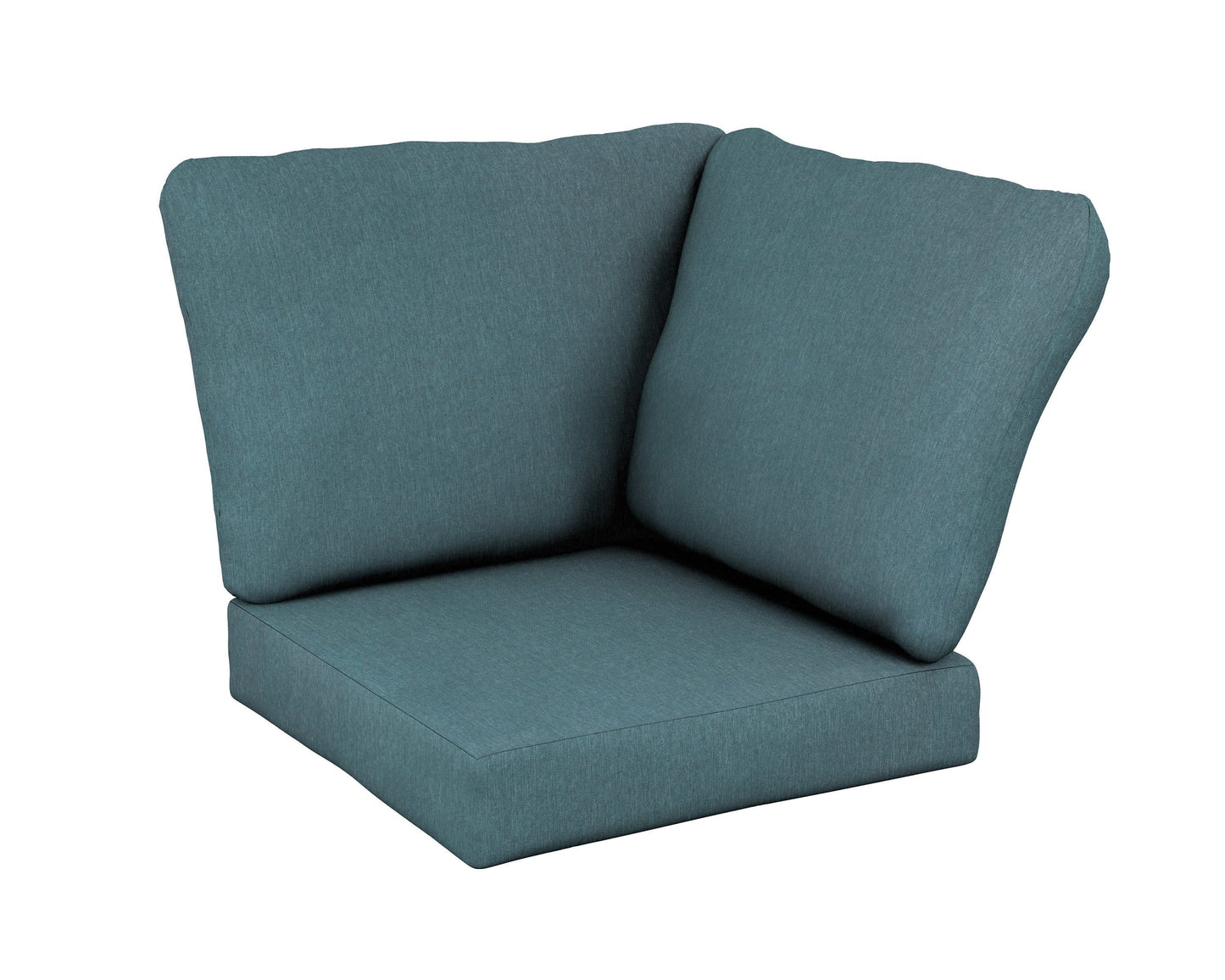POLYWOOD Baffle Modular Corner Cushion — Ocean Teal