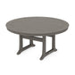 POLYWOOD Nautical Trestle 60" Round Dining Table — Driftwood