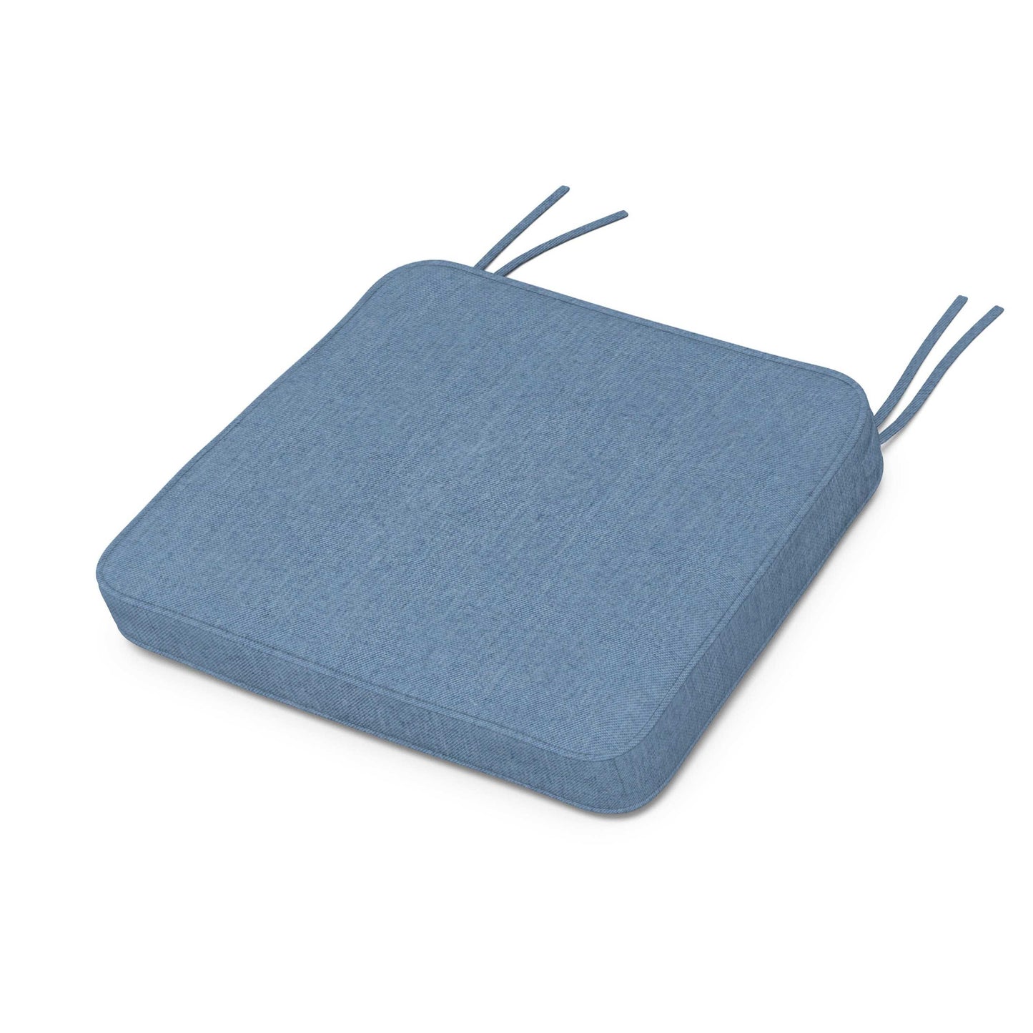 POLYWOOD Chinoiserie Arm Chair Seat Cushion — Sky Blue