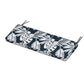 POLYWOOD Chinoiserie Bench Seat Cushion — Leaf Marine Indigo