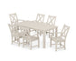 POLYWOOD Braxton Arm Chair 7-Piece Parsons Dining Set — Sand
