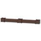 POLYWOOD 72" Nautical Straight Double Planter Storage Bench Set- Large — Mahogany