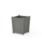POLYWOOD Country Living Large Tapered Square Short Planter Box — Slate Grey