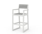 POLYWOOD EDGE Sling Bar Arm Chair — Vintage White / Metallic Sling