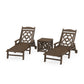 POLYWOOD Chinoiserie 3-Piece Chaise Set — Kona