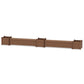POLYWOOD 72" Vineyard Straight Double Planter Storage Bench Set- Large — Teak