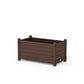 POLYWOOD Nautical Rectangle Double Planter Box — Mahogany