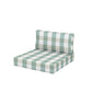 POLYWOOD Acadia Back/Seat Cushion Set — Buffalo Plaid Glacier Spa
