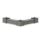 POLYWOOD 60" Vineyard Straight Double Planter Storage Bench Set- Large