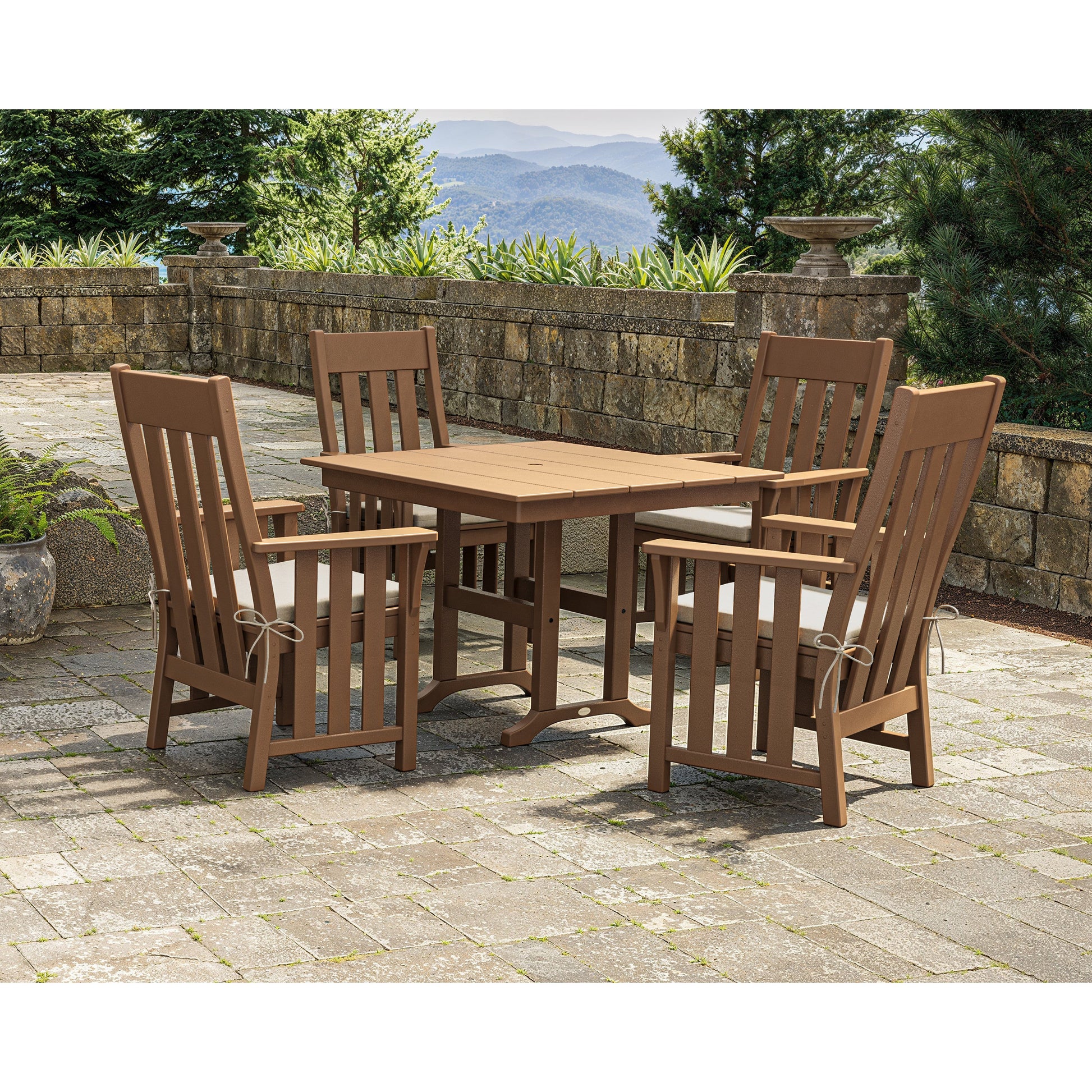 POLYWOOD Acadia 5-Piece Farmhouse Dining Set