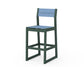 POLYWOOD EDGE Sling Bar Side Chair — Green / Poolside Sling