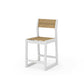 POLYWOOD EDGE Sling Counter Side Chair — Vintage White / Burlap Sling