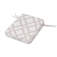 POLYWOOD Chinoiserie Rocker Seat Cushion — Trellis Dune Burlap