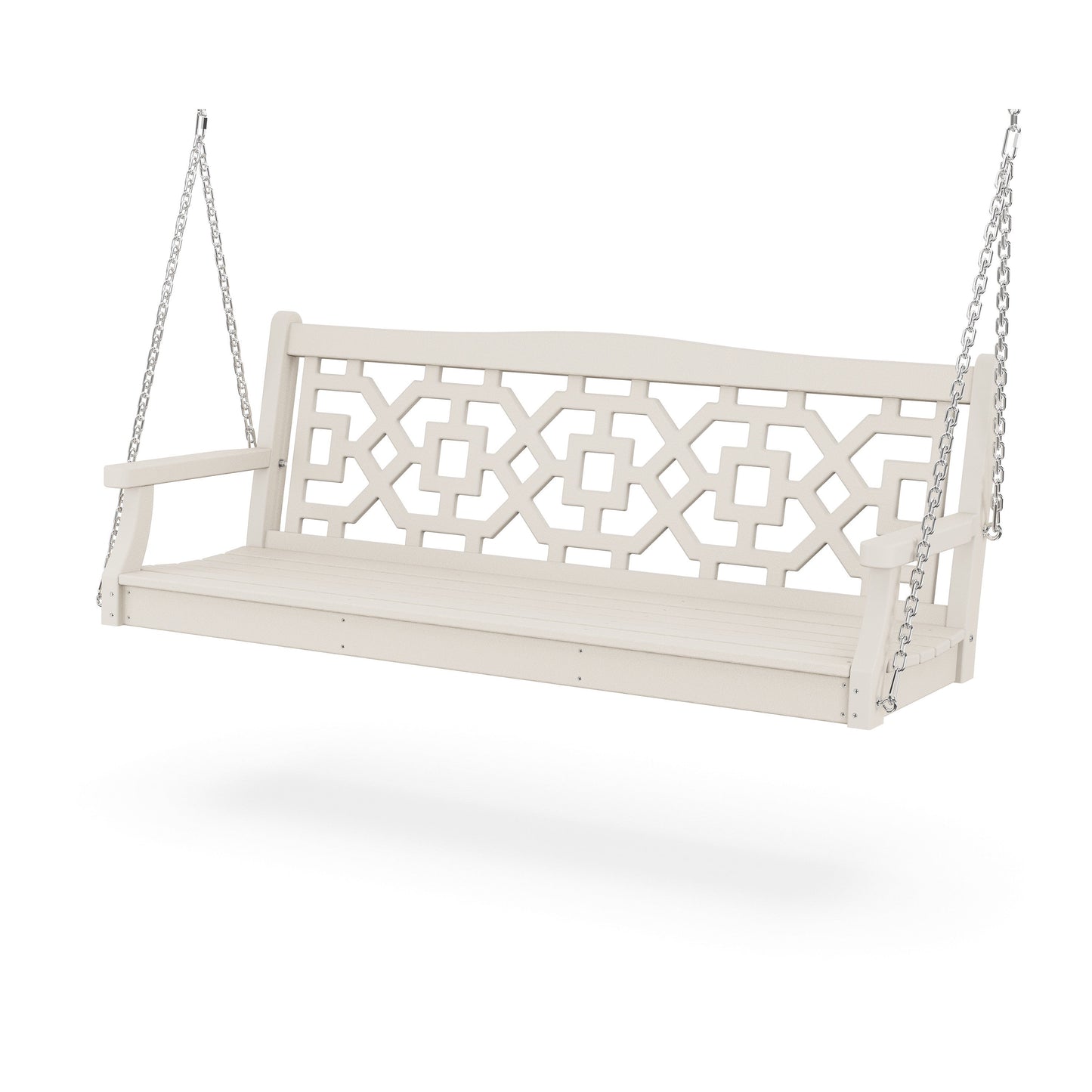 POLYWOOD Chinoiserie 60" Swing — Sand