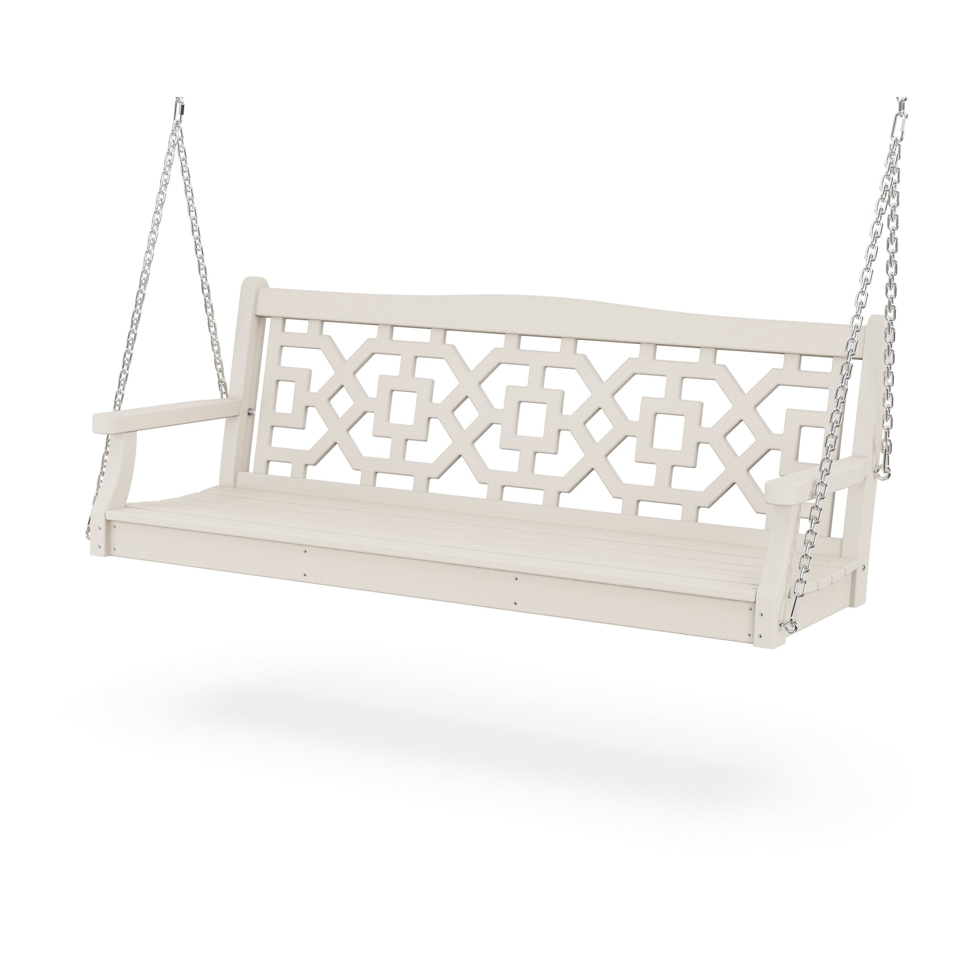 POLYWOOD Chinoiserie 60" Swing — Sand