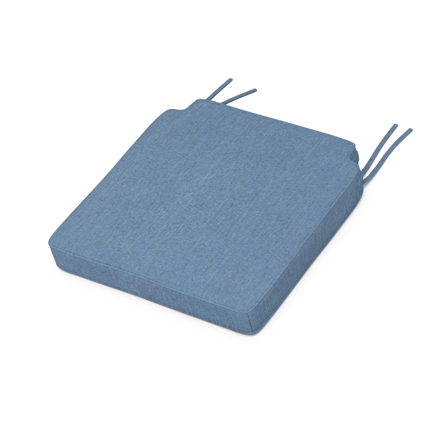 POLYWOOD Acadia Dining Side Seat Cushion — Sky Blue