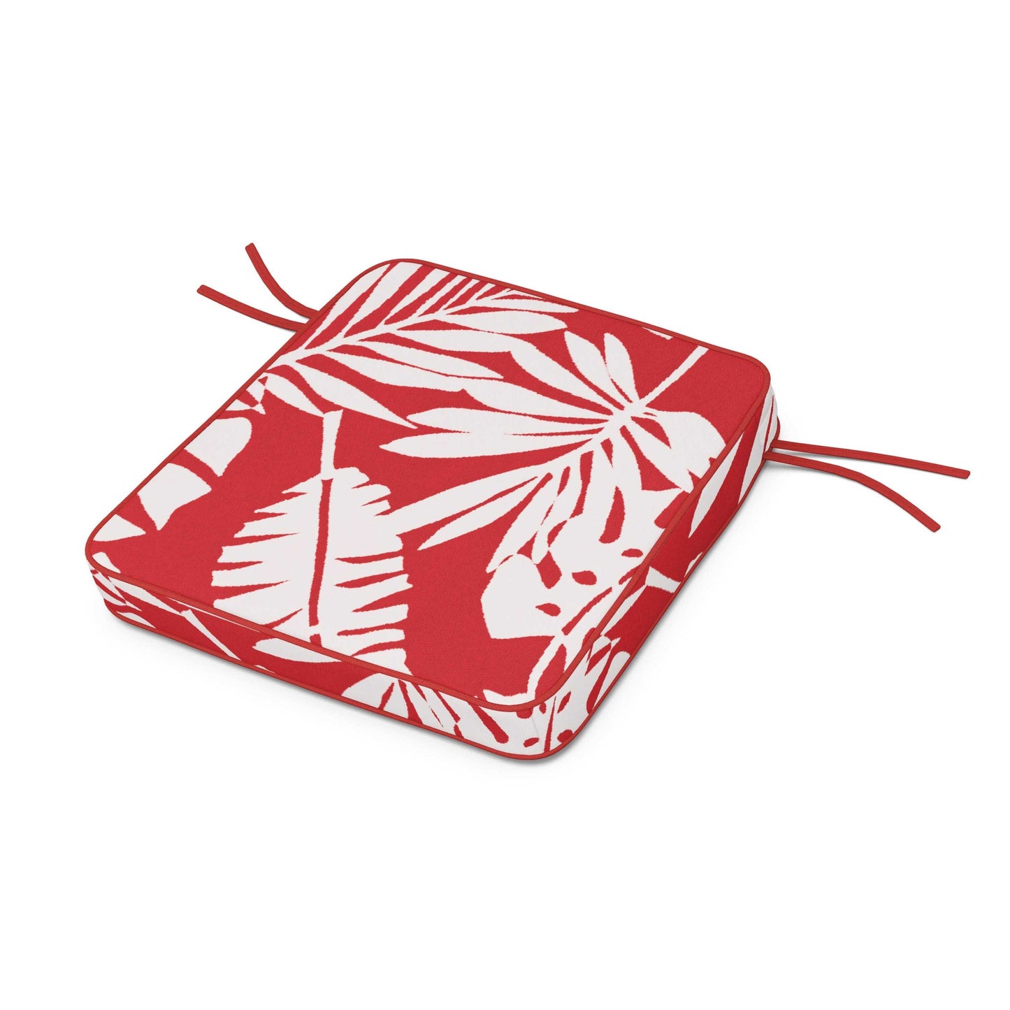 POLYWOOD Acadia Dining Arm Seat Cushion — Leaf Crimson