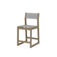 POLYWOOD EDGE Sling Counter Side Chair — Vintage Sahara / Metallic Sling