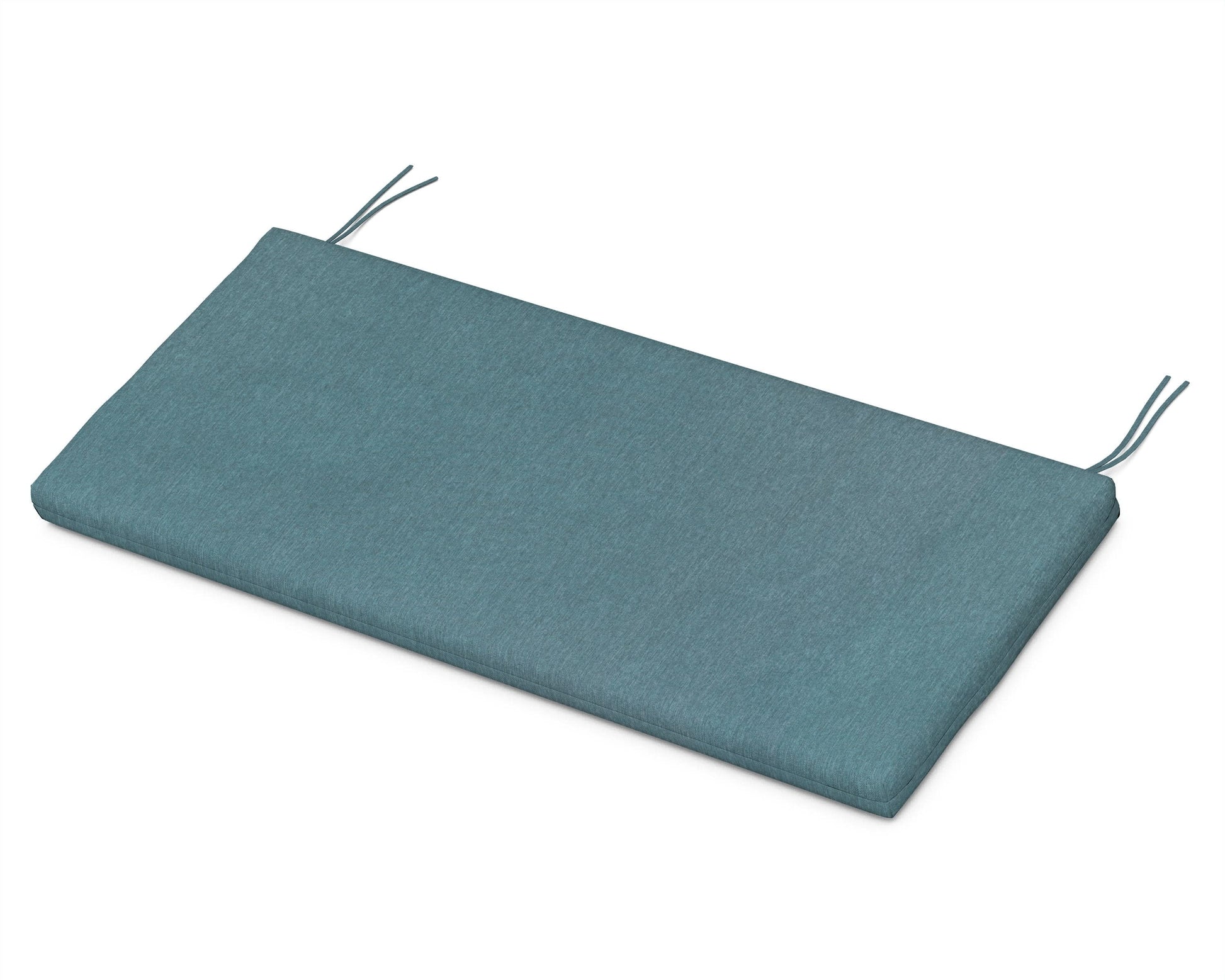 POLYWOOD Bench Seat Cushion - 17.25"D x 43.5"W x 2.5"H — Ocean Teal