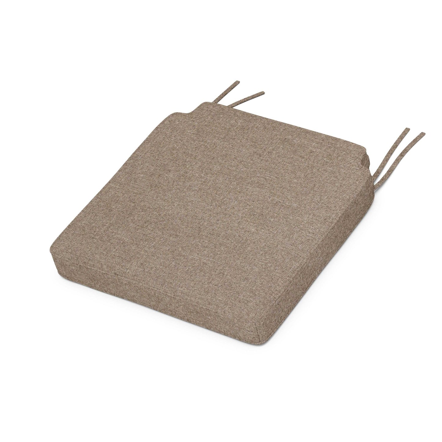 POLYWOOD Acadia Dining Side Seat Cushion — Spiced Burlap