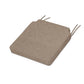 POLYWOOD Acadia Dining Side Seat Cushion — Spiced Burlap