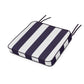POLYWOOD Chinoiserie Arm Chair Seat Cushion — Cabana Stripe Navy