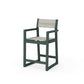 POLYWOOD EDGE Sling Counter Arm Chair — Green / Birch Sling