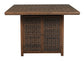 Paradise Trail Square Bar Table w/Fire Pit