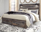 Drystan  Panel Bed With 2 Storage Drawers