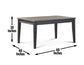 Raven Noir 59.5 Inch Dining Table