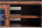 62" TV Stand w/2 Glass doors, 4 Drawers