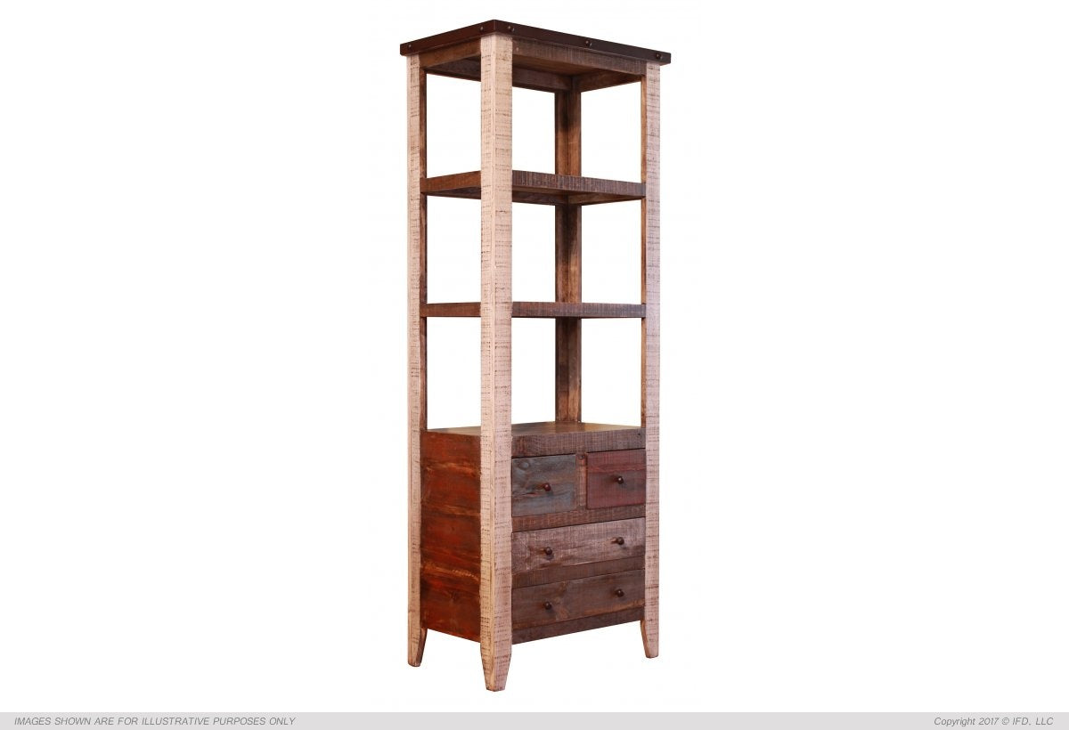 Antique Multi-color, 8 Drawer TV-Stand