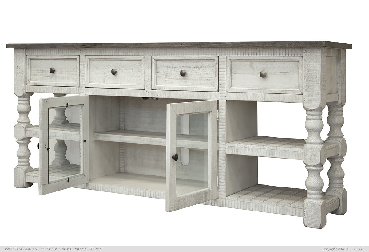 3 Drawer, 2 Glass Door 60" TV Stand
